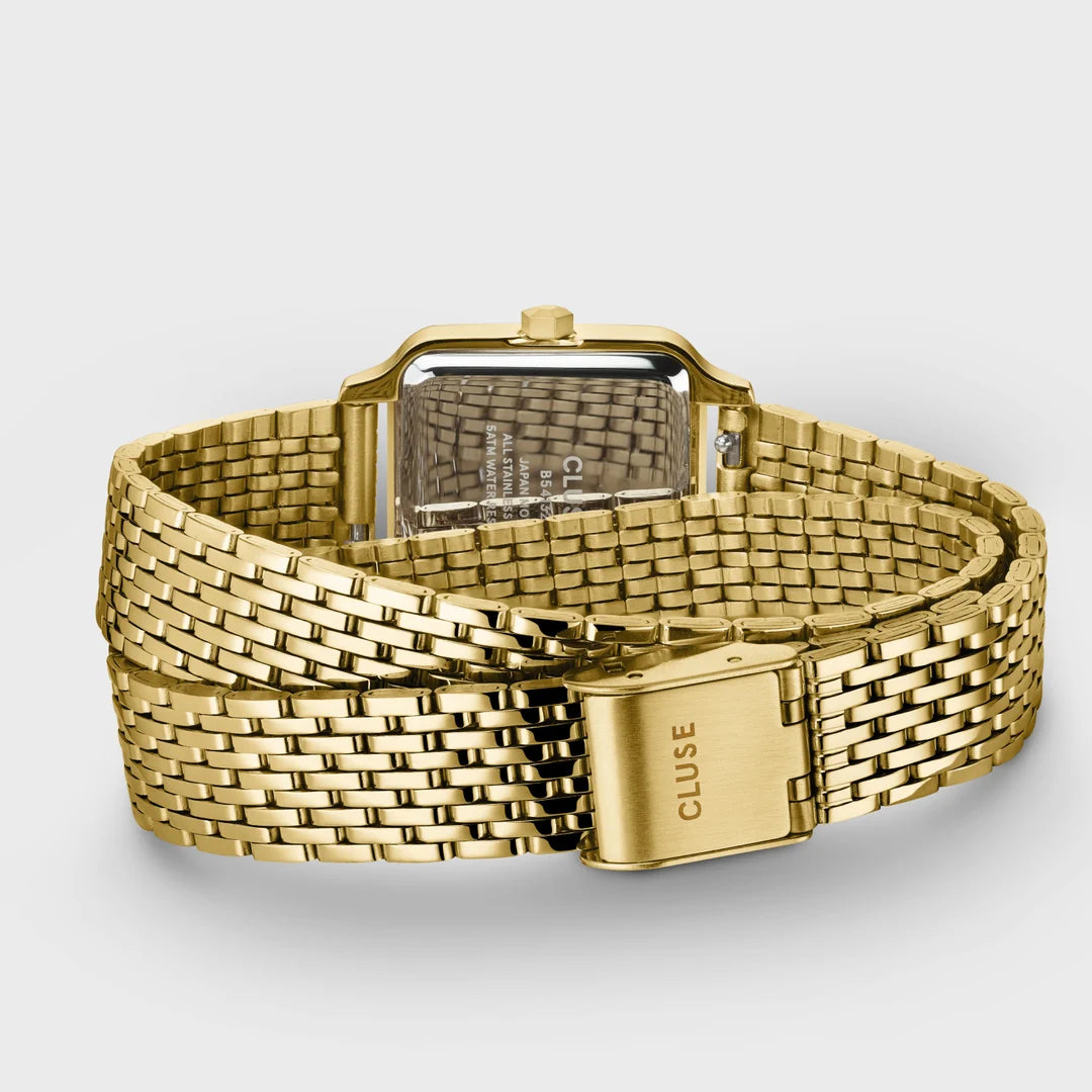 Cluse Gracieuse Petite Watch Double Steel, Forest Green, Gold Colour CW11811