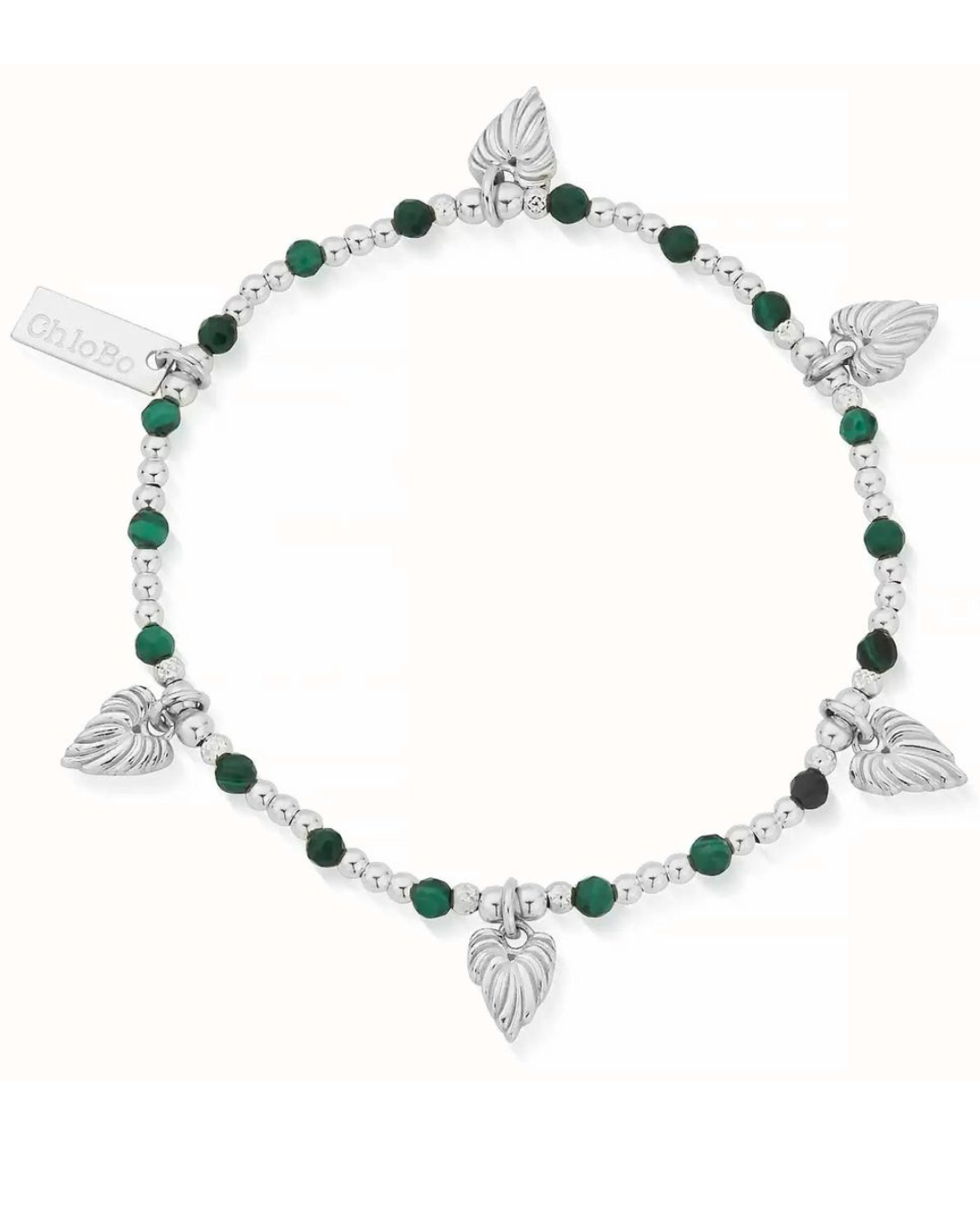 30% OFF ChloBo Heart Leaf and Malachite Bracelet