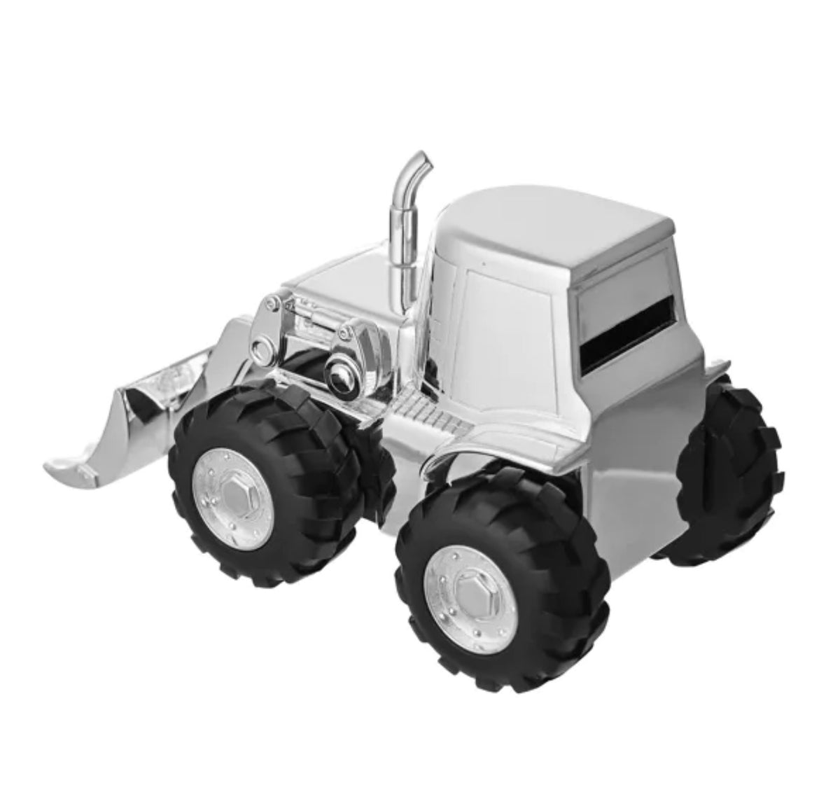 BAMBINO SILVERPLATED MONEY BOX - FRONT LOADING DIGGER