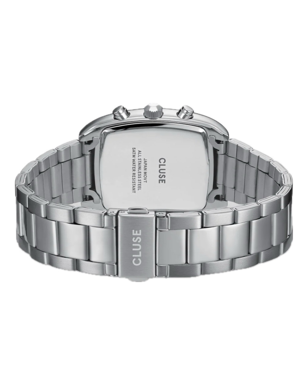 Cluse Gents Quartaut Chrono Watch Steel, Green, Silver Colour CW52002