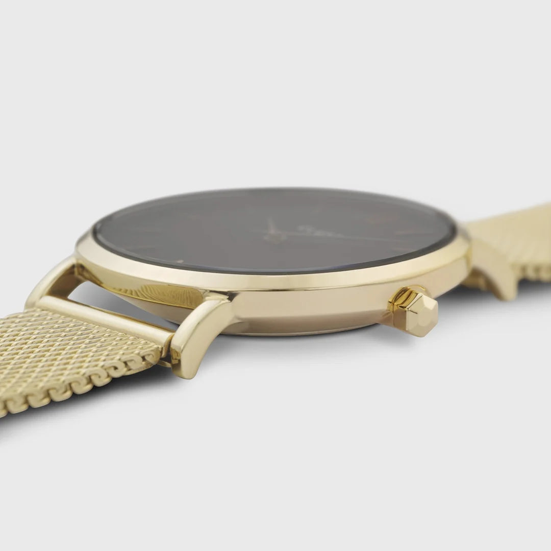 Cluse Minuit Watch Mesh, Black, Gold Colour CW0101203017