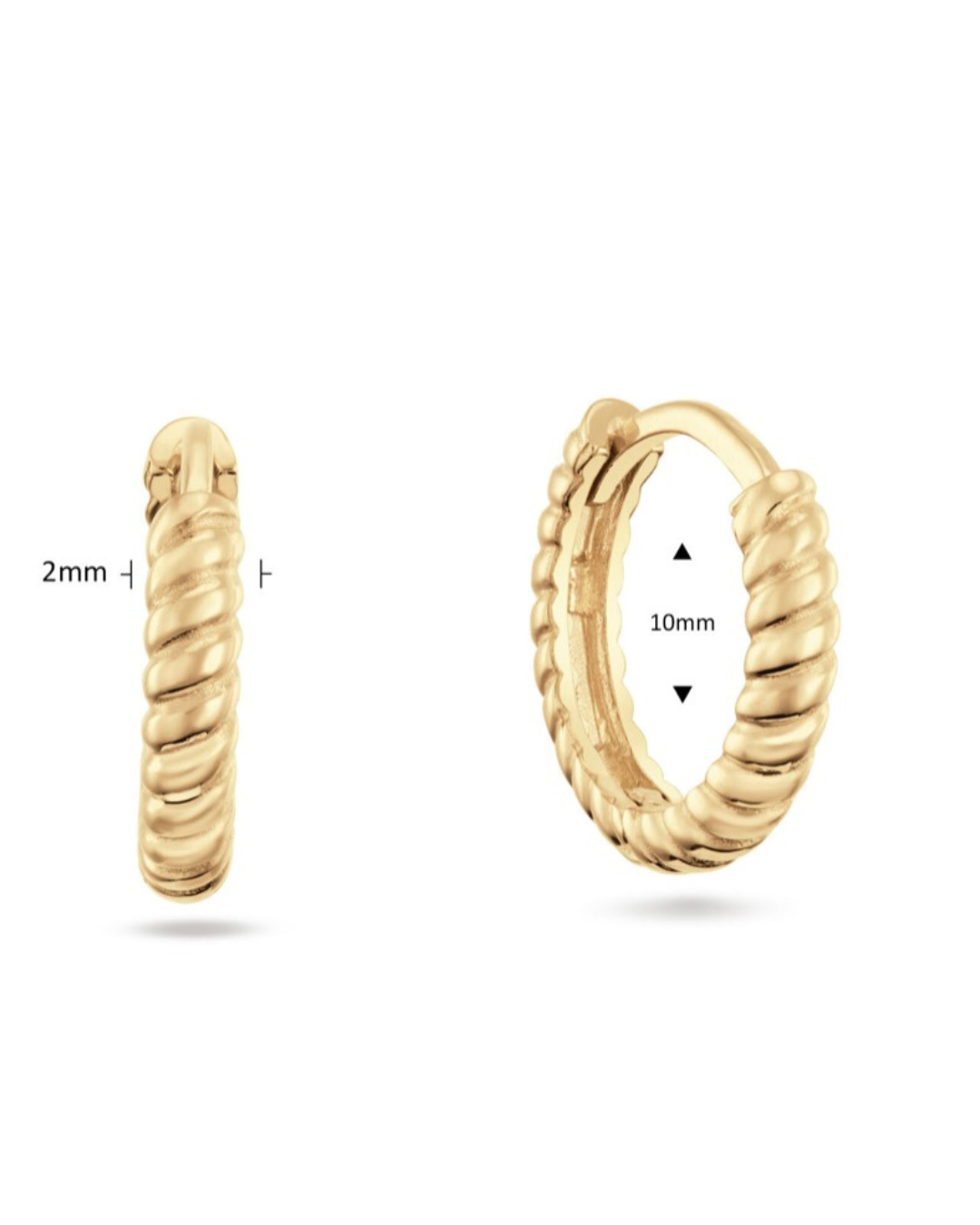 14K Cap Ferrat Hoops