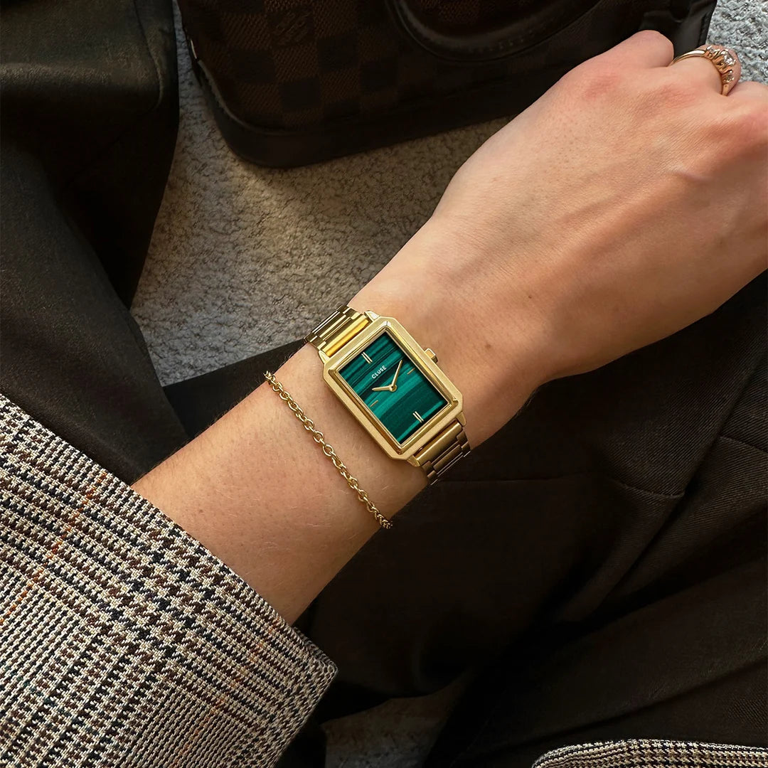 Cluse Fluette Watch Steel, Green, Gold Colour CW11502