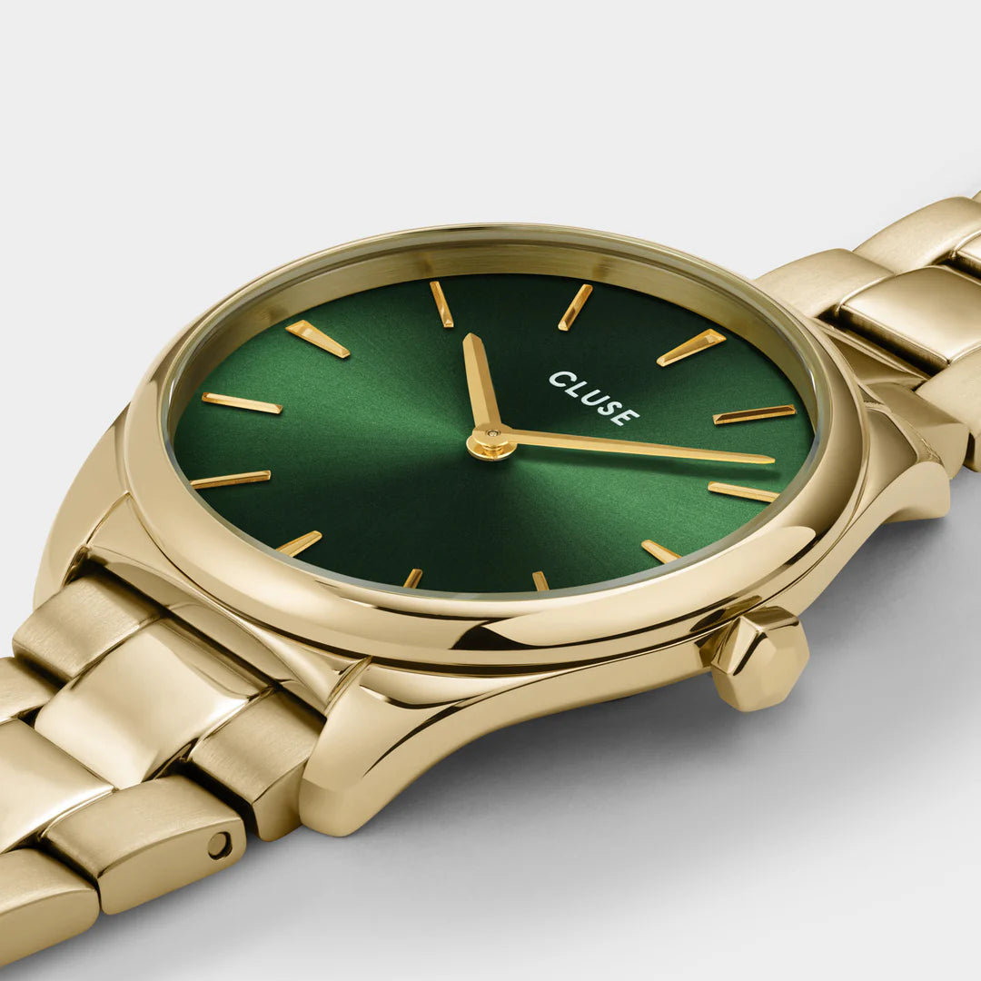 Féroce Petite Watch Steel Green, Gold Colour
CW11217