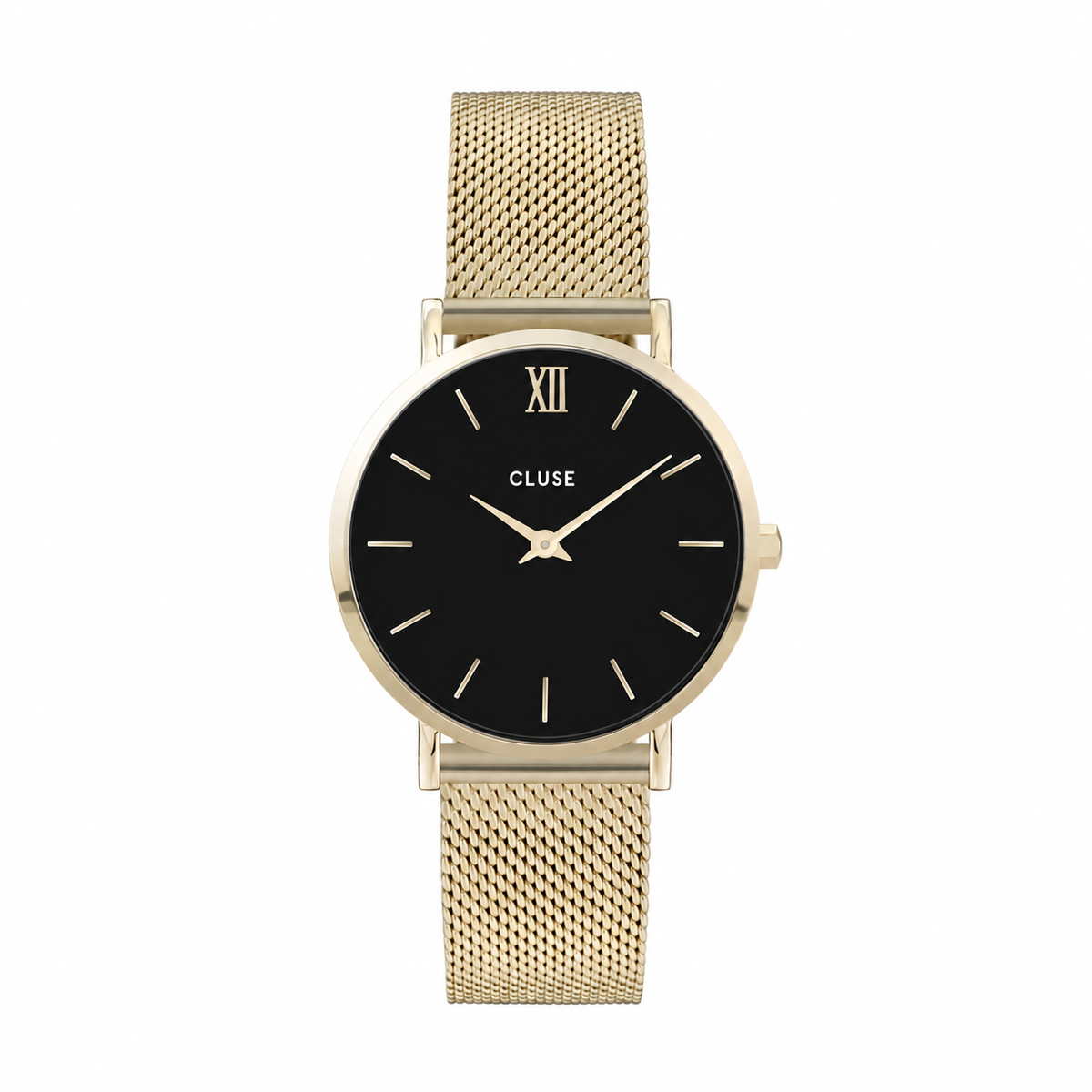 Cluse Minuit Watch Mesh, Black, Gold Colour CW0101203017