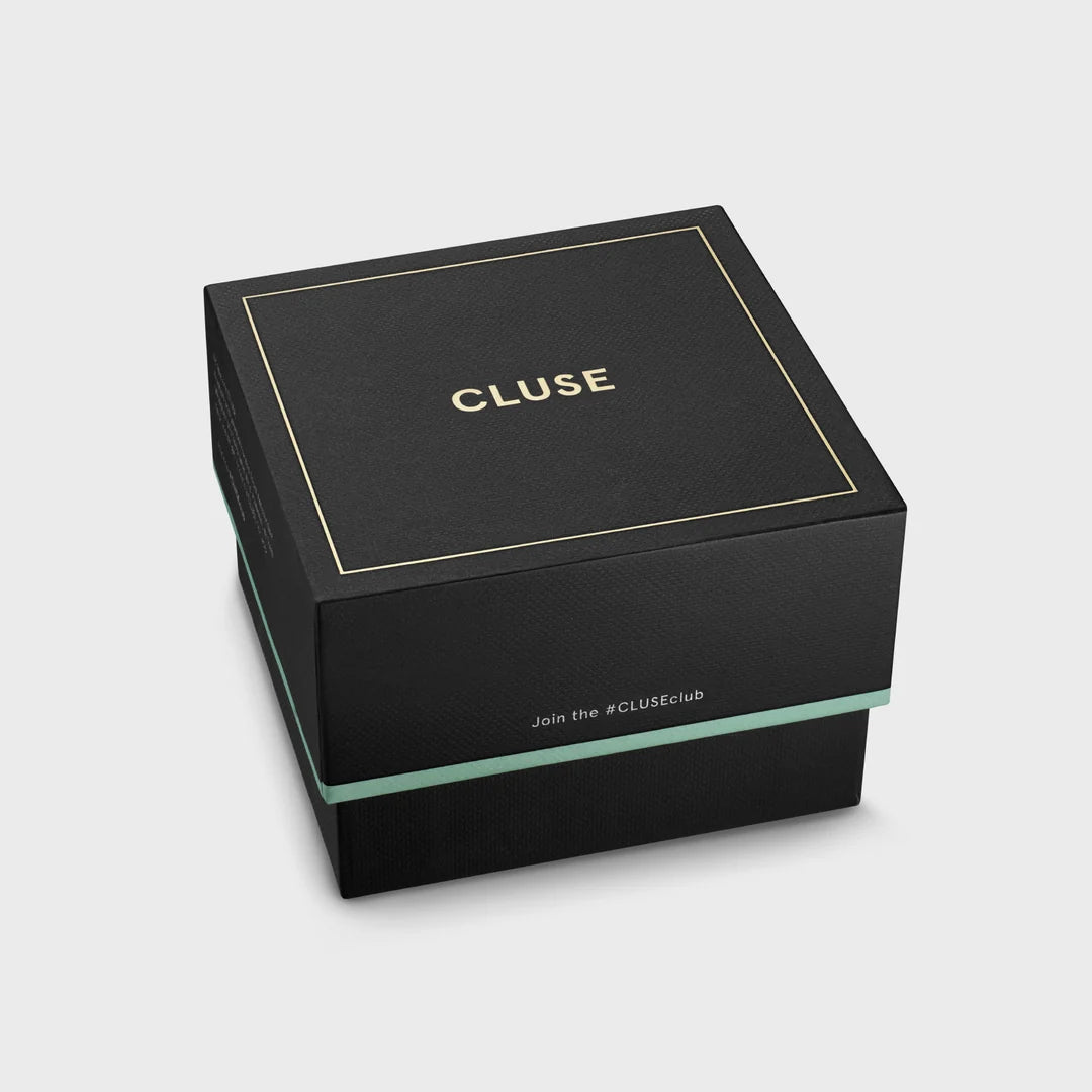 Cluse Gents Anthéor Multifunction Watch Leather Blue, Rose Gold Colour CW21009