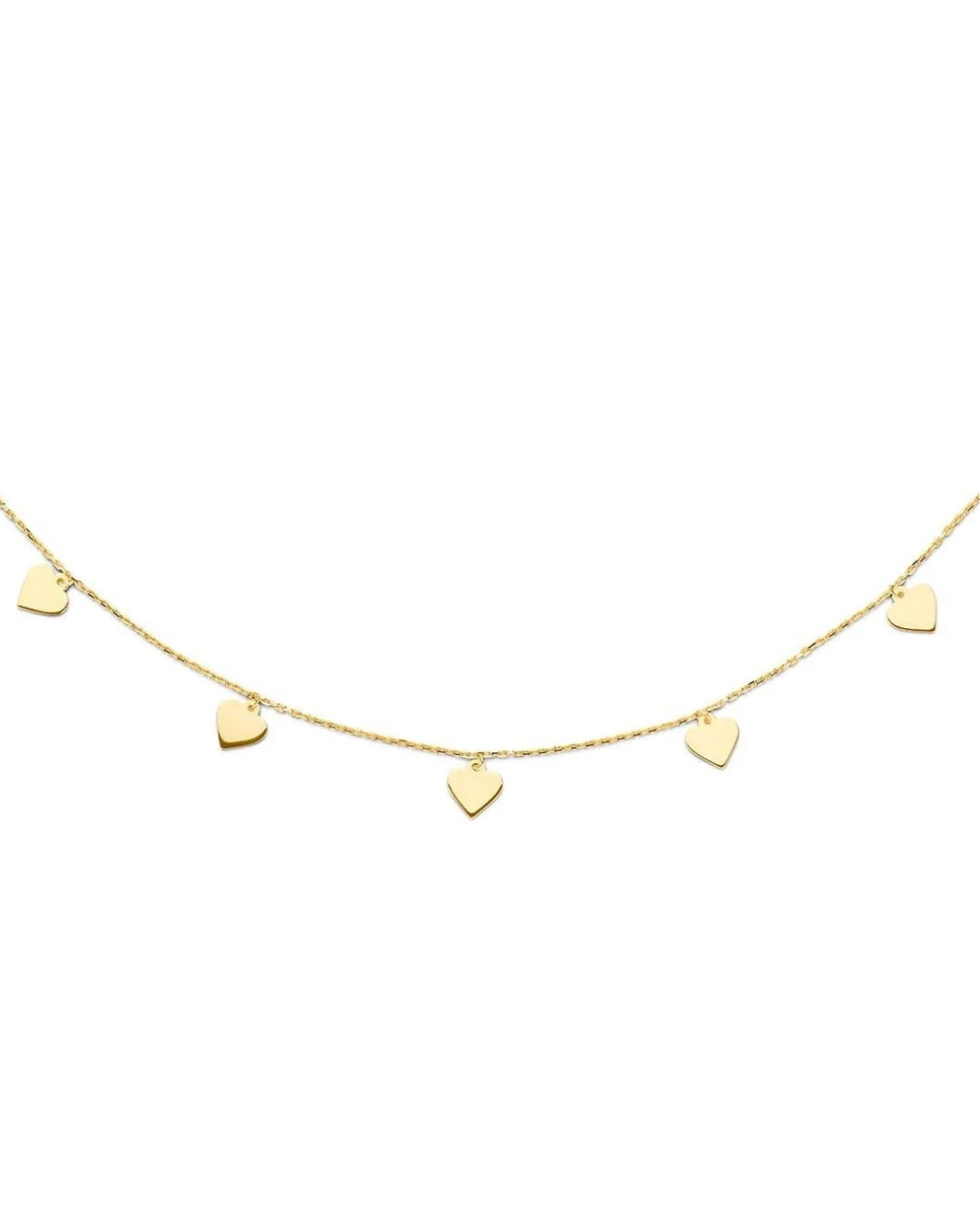 14K Multi Heart Chain