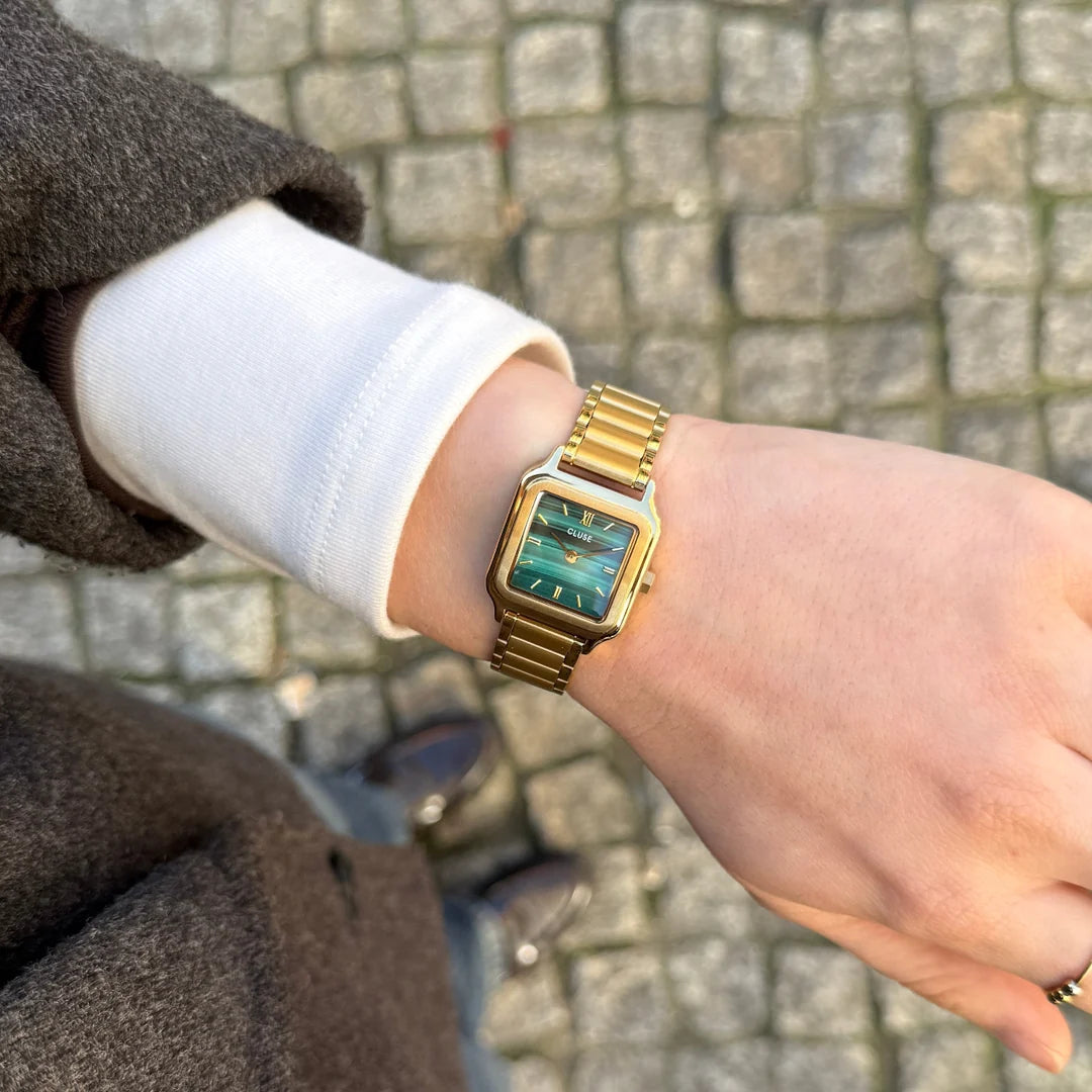 Cluse Gracieuse Petite Watch Steel, Green, Gold Colour CW11828