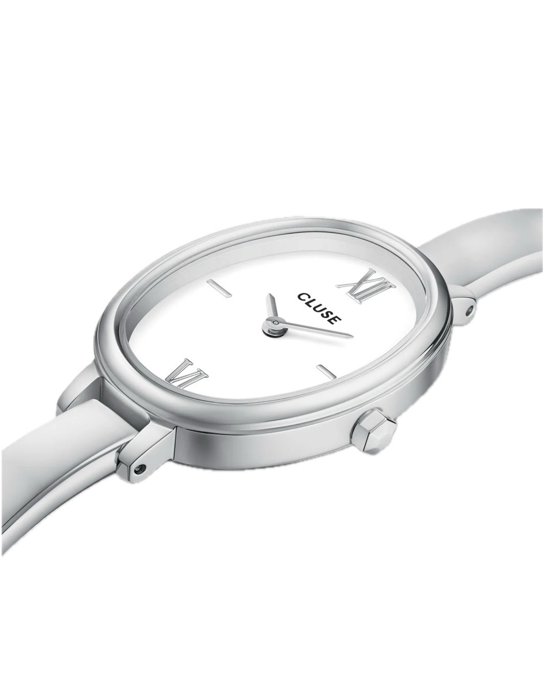 Cluse L'Ovale Watch Steel, White, Silver Colour CW16102