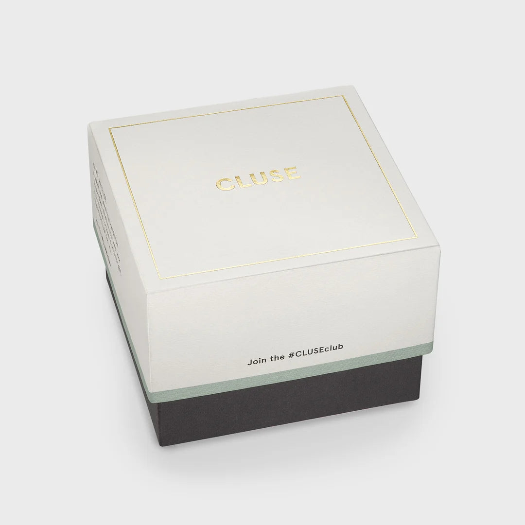 Cluse Gracieuse Petite Watch Double Steel, Forest Green, Gold Colour CW11811