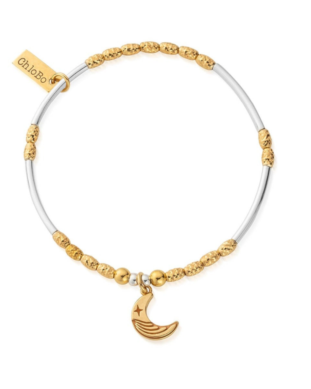 ChloBo Gold and Silver Luna Moon Bracelet