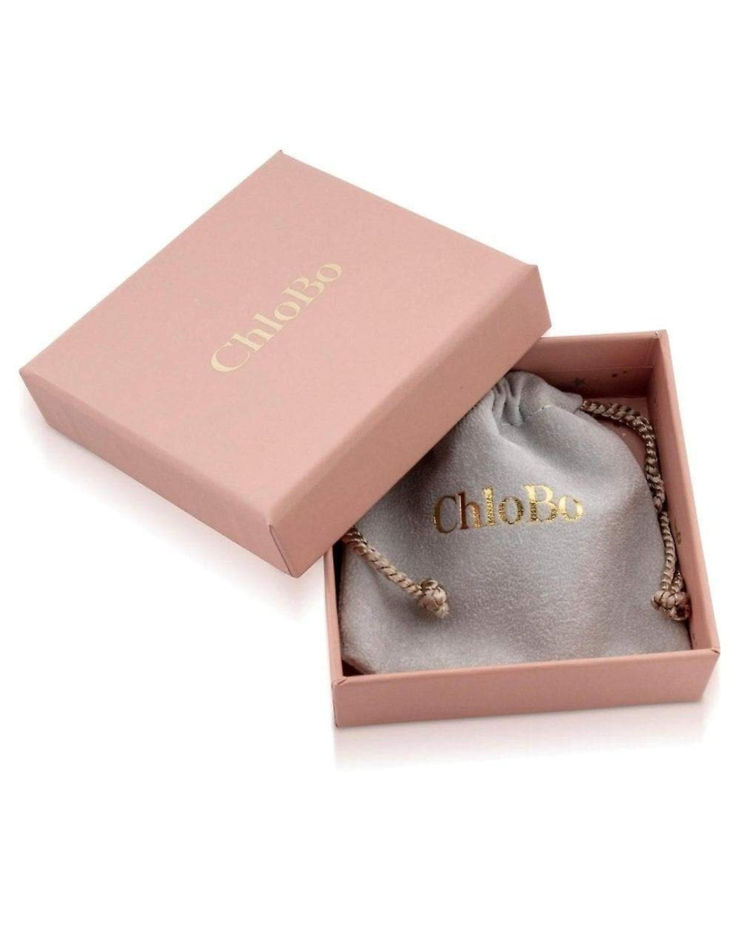 ChloBo Dainty Moon Cut Sparkle Travel Seeker Bracelet