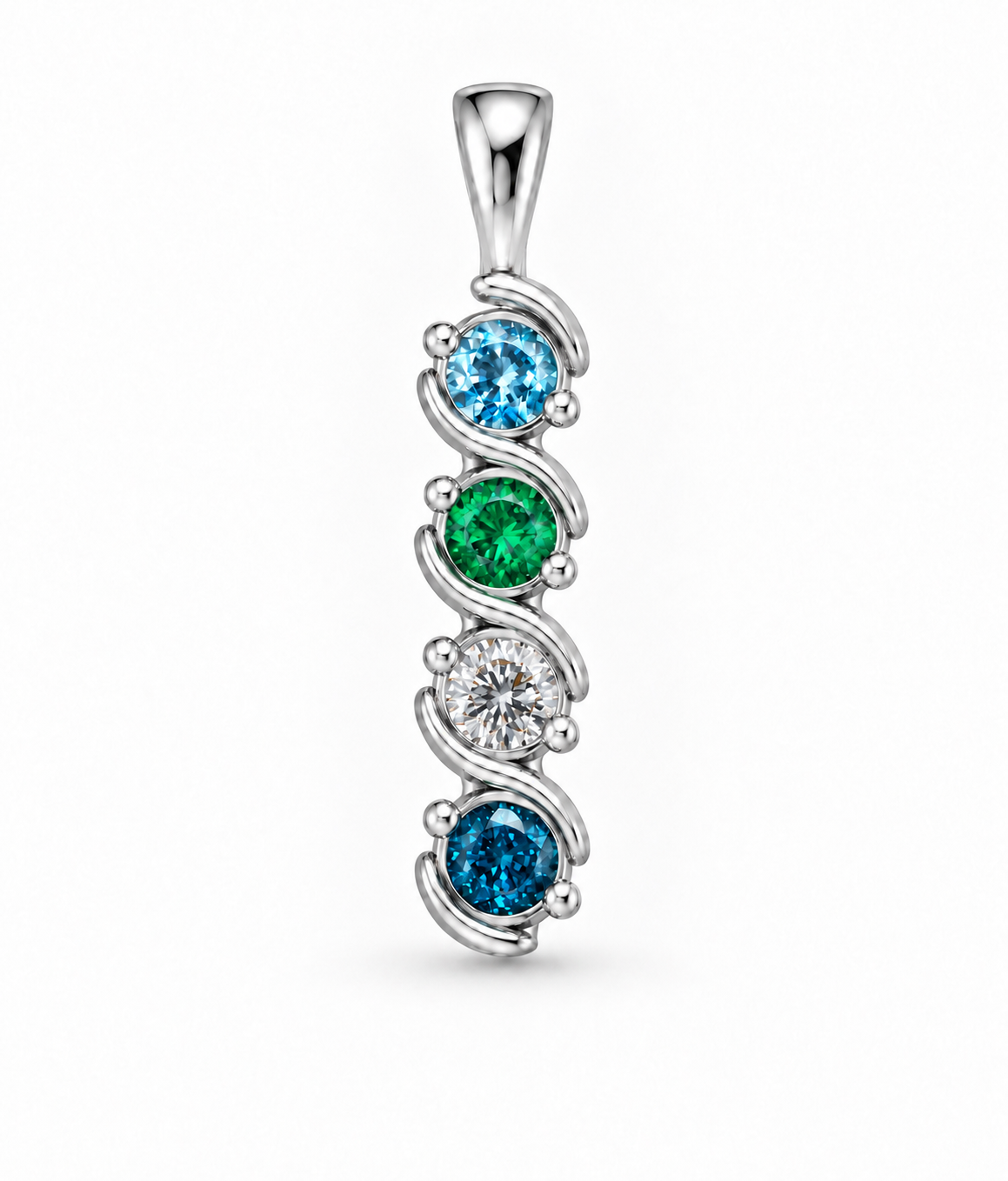 Four Stone Family Pendant
