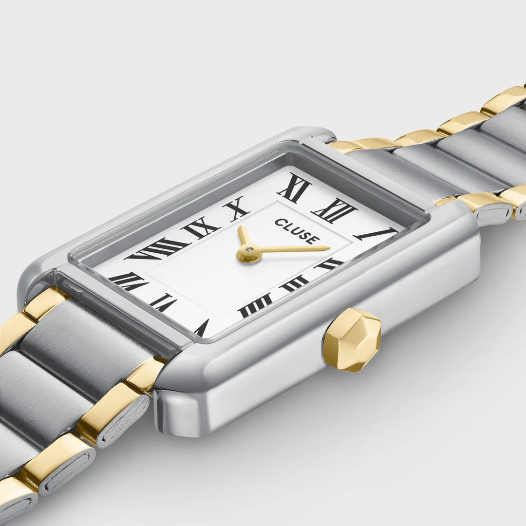 Cluse Belisenna Watch Steel, White, Two-tone CW15003