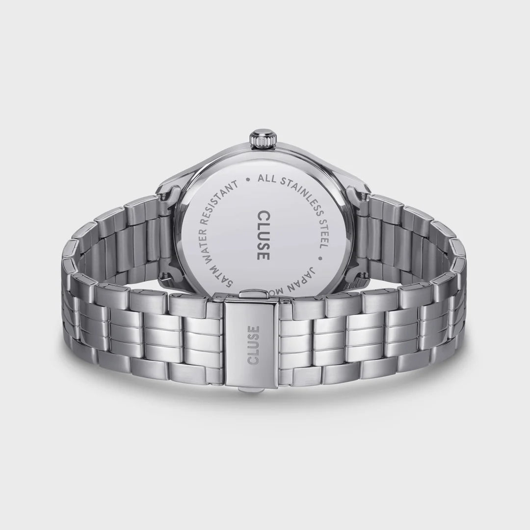 Cluse Gents Anthéor Watch Steel Black, Silver Colour CW20904