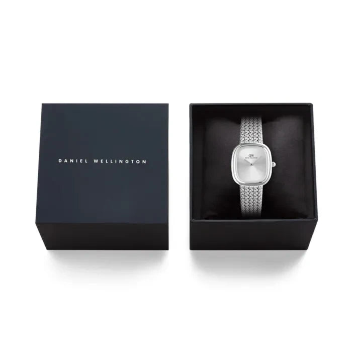 Daniel Wellington Ladies Margot Braided Mesh Unitone Silver DW00100963