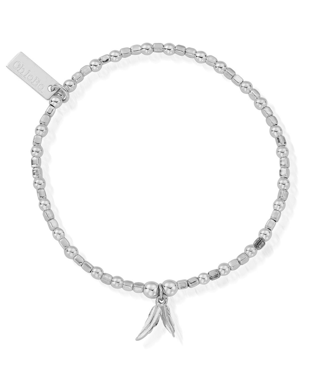 ChloBo Mini Cube Double Feather Bracelet
