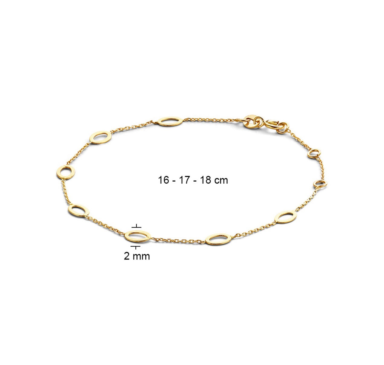 14K Bahia Oval Bracelet