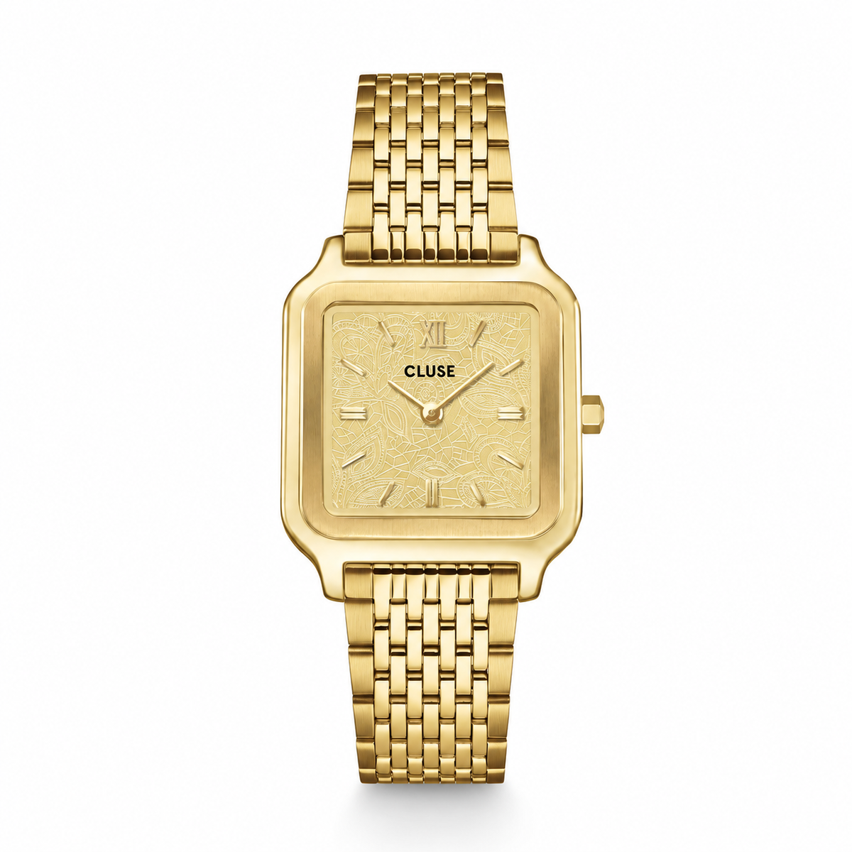 Cluse Gracieuse Watch Steel, Lace Textured, Gold Colour CW11912