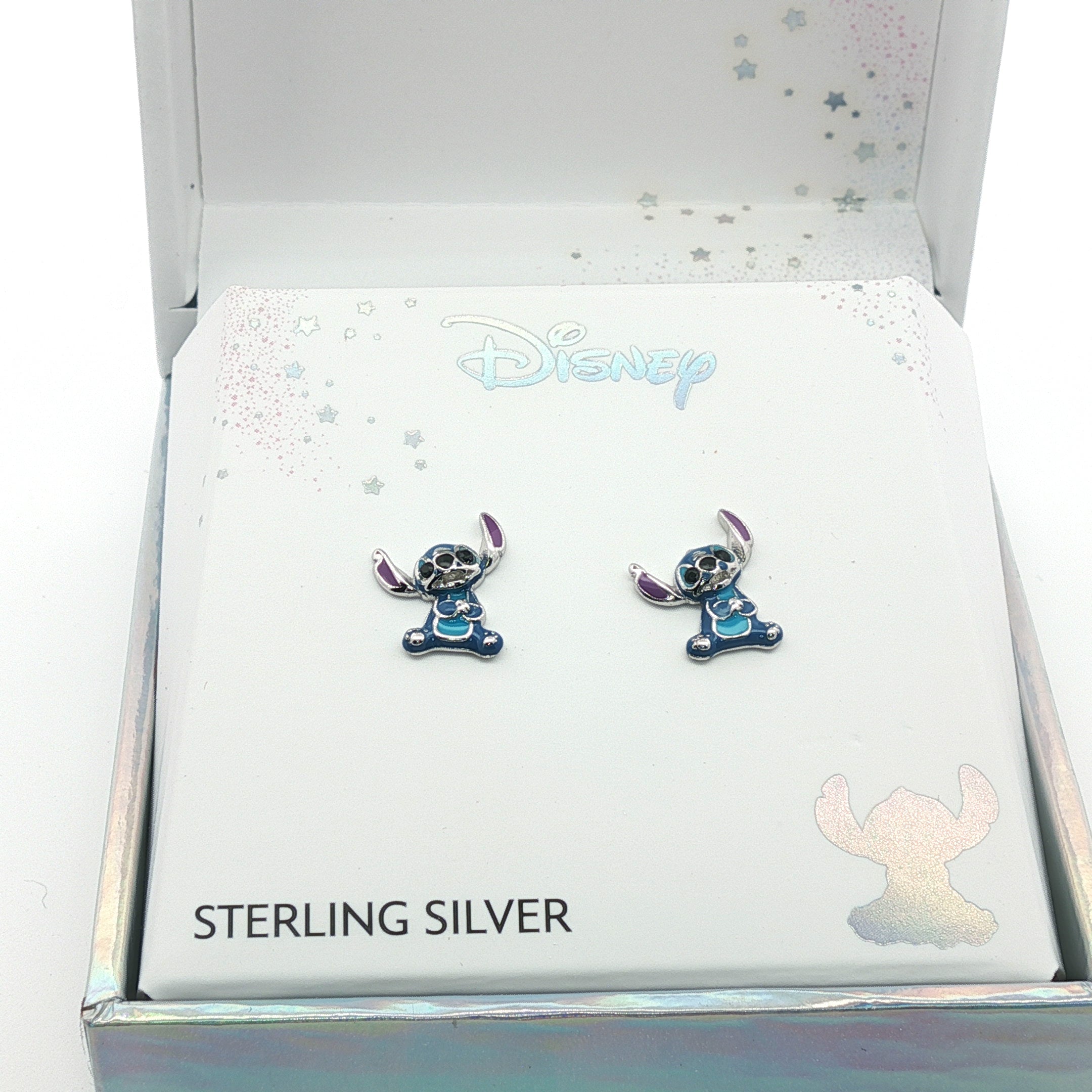 Disney Stitch Sterling Silver Stud Earrings