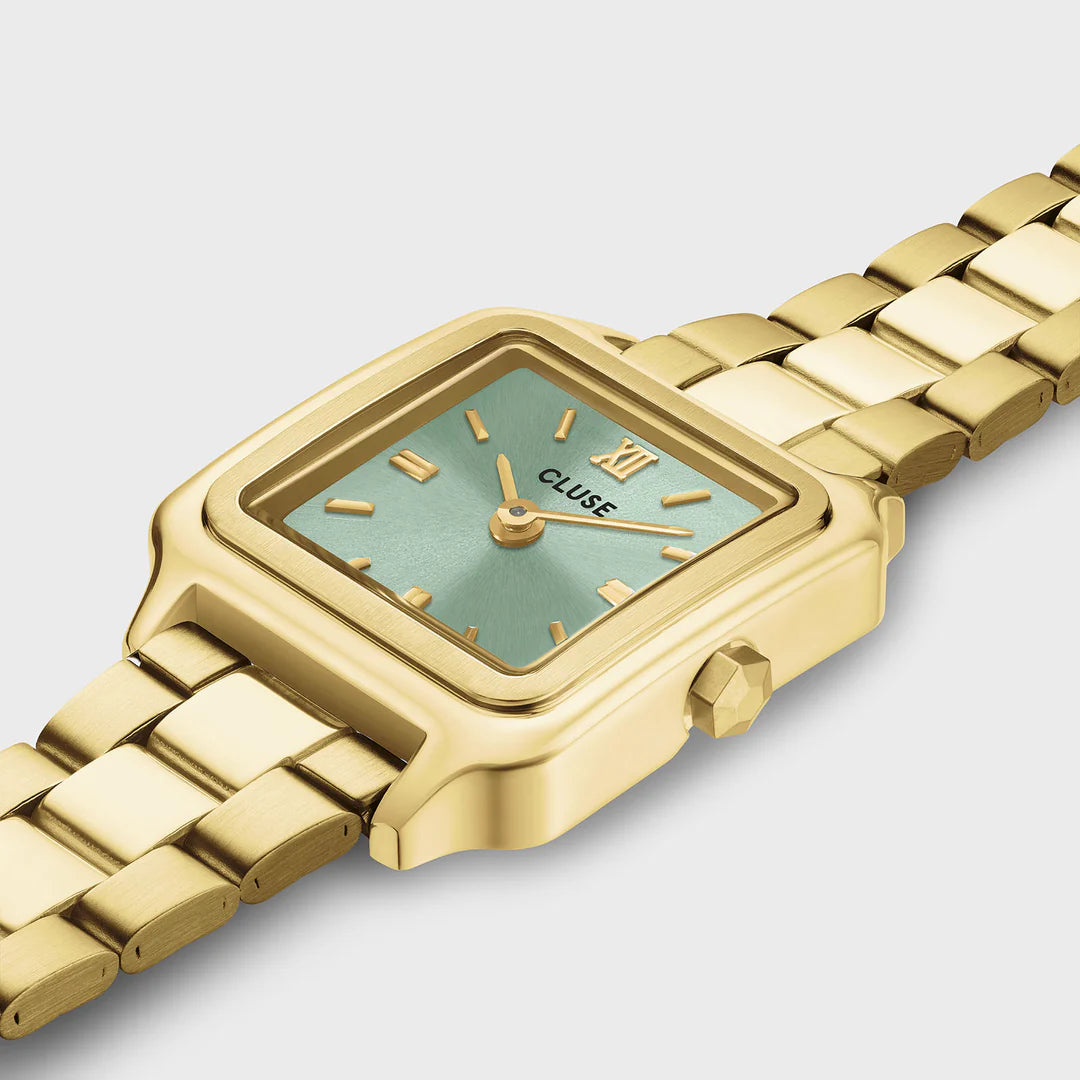 Cluse Gracieuse Mini Watch Steel, Sage Green, Gold Colour CW15505