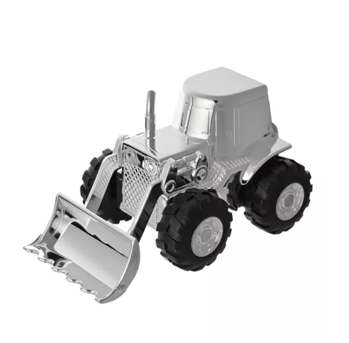 BAMBINO SILVERPLATED MONEY BOX - FRONT LOADING DIGGER