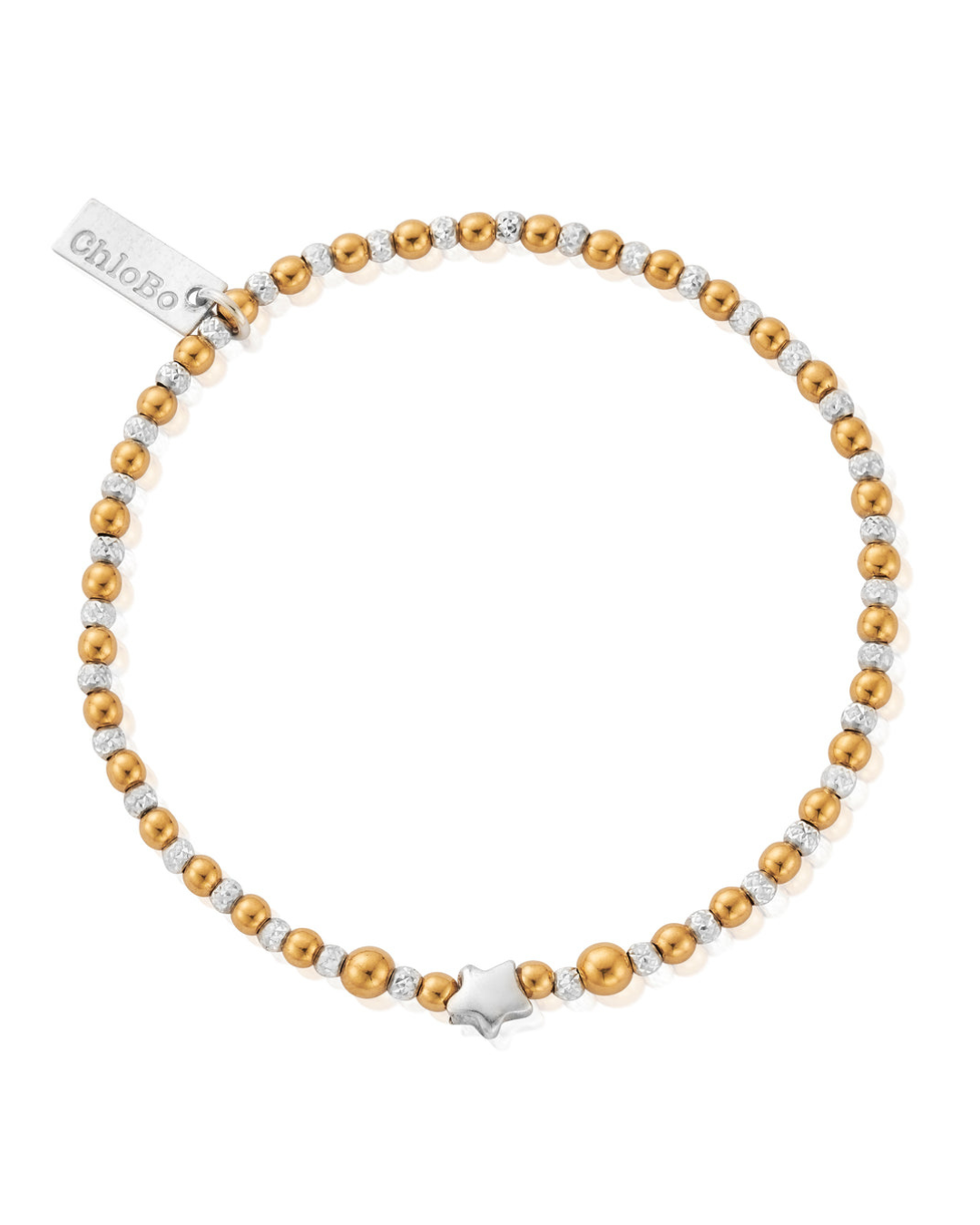 ChloBo Gold and Silver Inset Star Bracelet