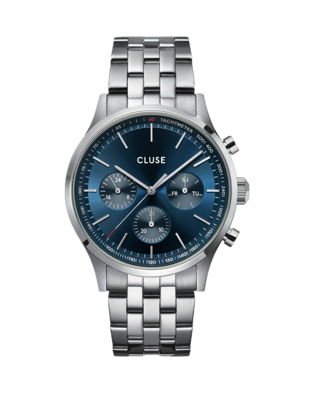 Cluse Gents Anthéor Multifunction Watch Steel Blue, Silver Colour
CW21003