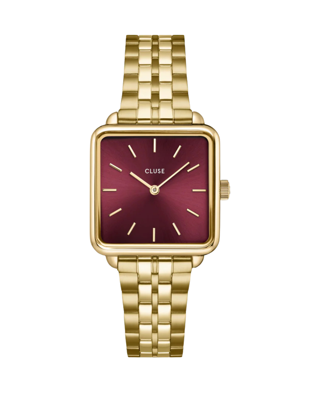Cluse La Tétragone Watch Steel Dark Cherry, Gold Colour
CW10312