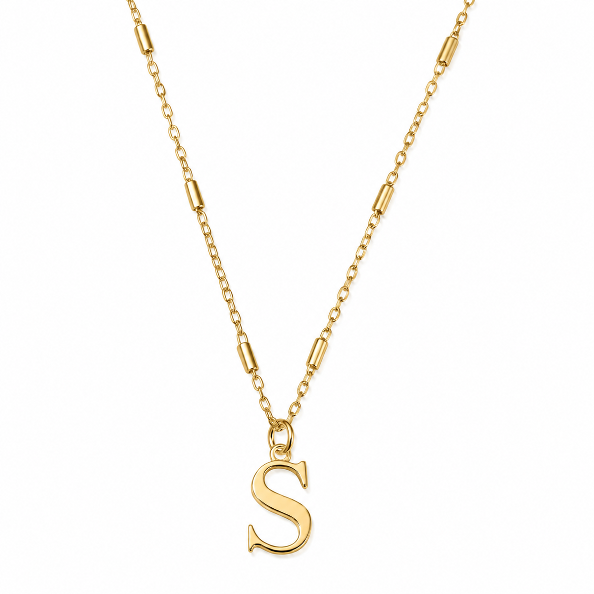 ChloBo Sterling Silver Gold Plated Initial Chains