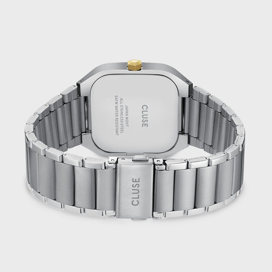 Cluse Gents Quadrus Multifunction Watch Steel, Silver, Two-Tone CW26201