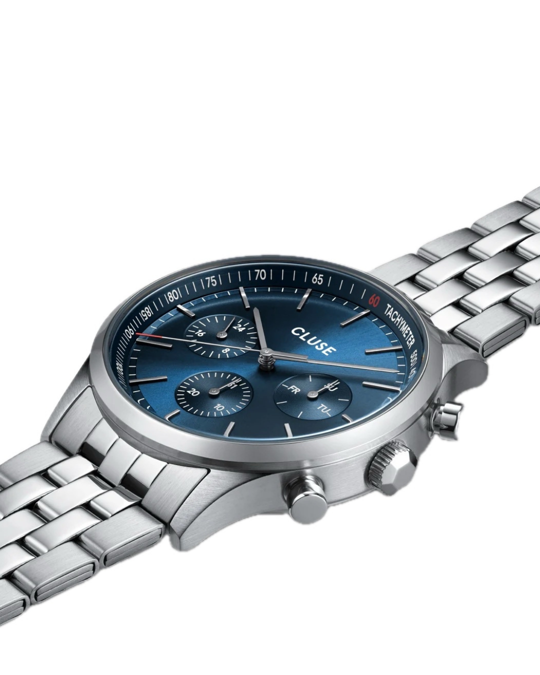 Cluse Gents Anthéor Multifunction Watch Steel Blue, Silver Colour
CW21003