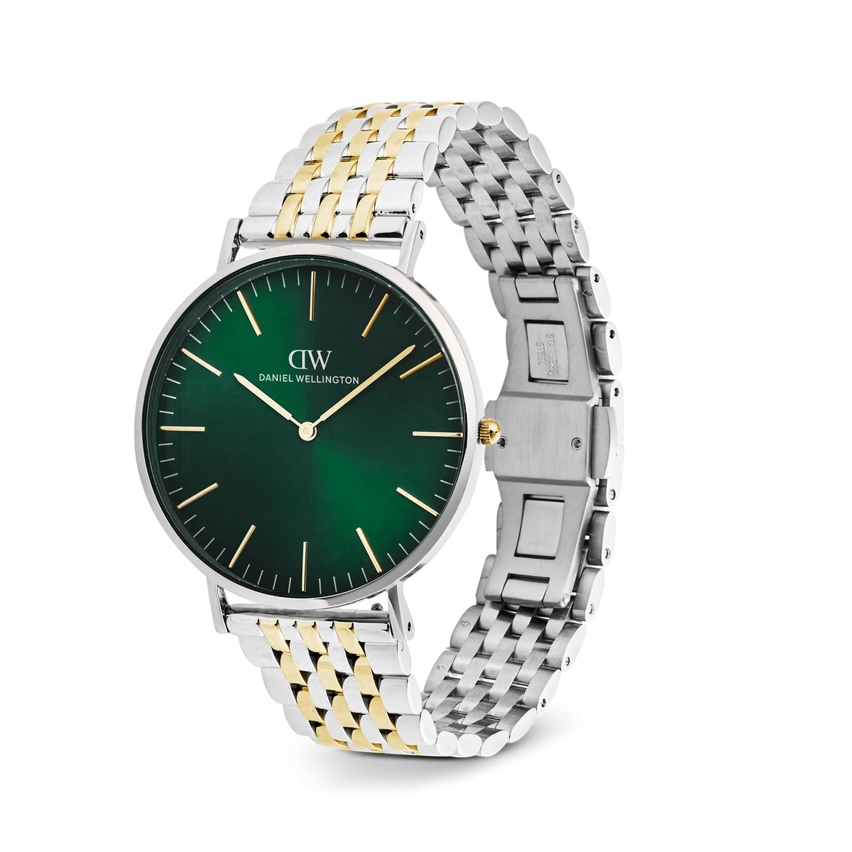 Daniel Wellington Gents Classic 7-Link Emerald Two Tone DW00101009