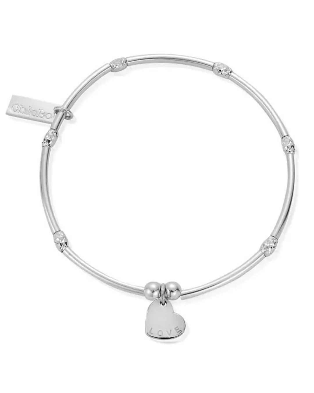 ChloBo Mini Noodle Sparkle Rice Love Disc Bracelet