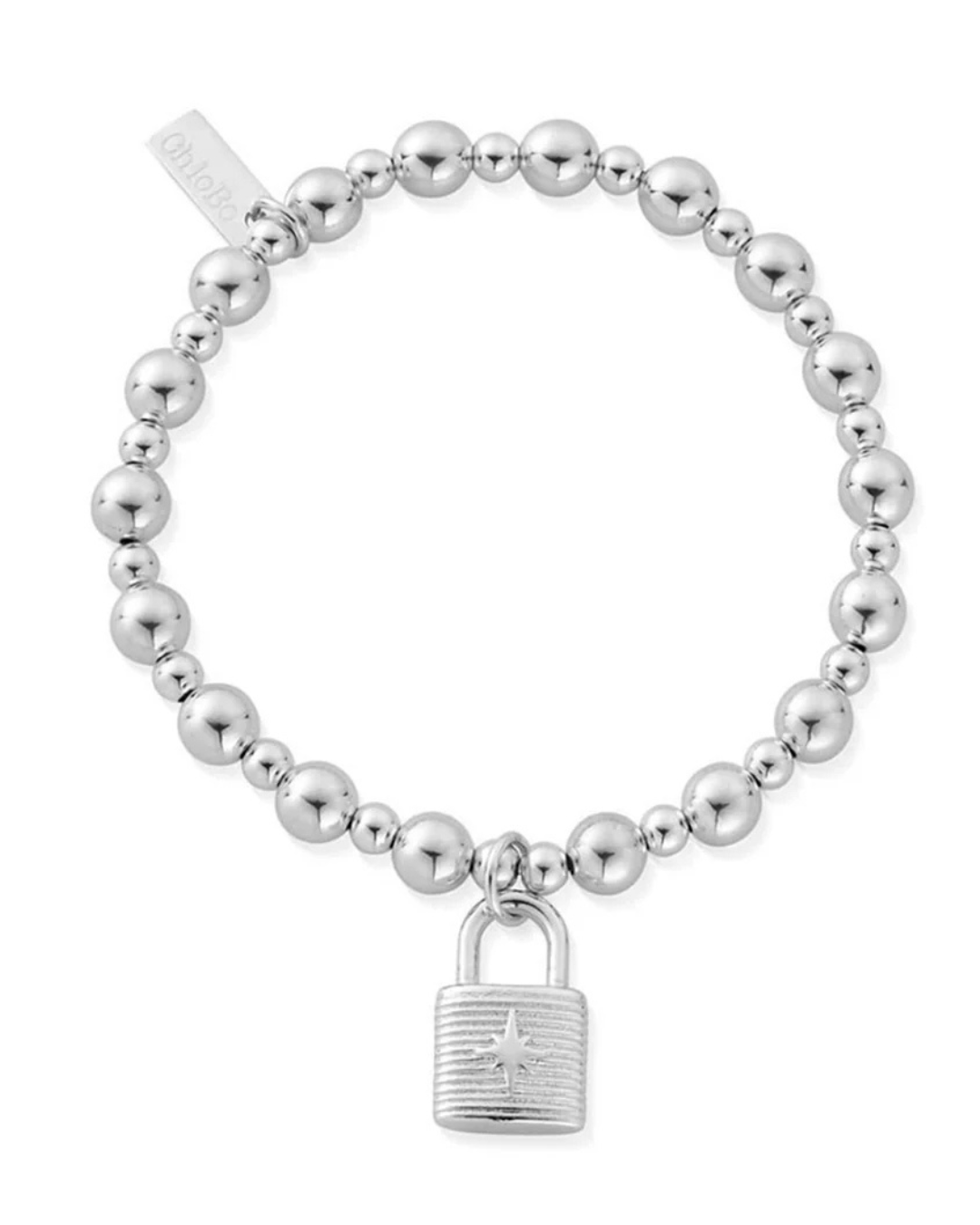 50% off ChloBo Mini Small Ball Padlock Bracelet