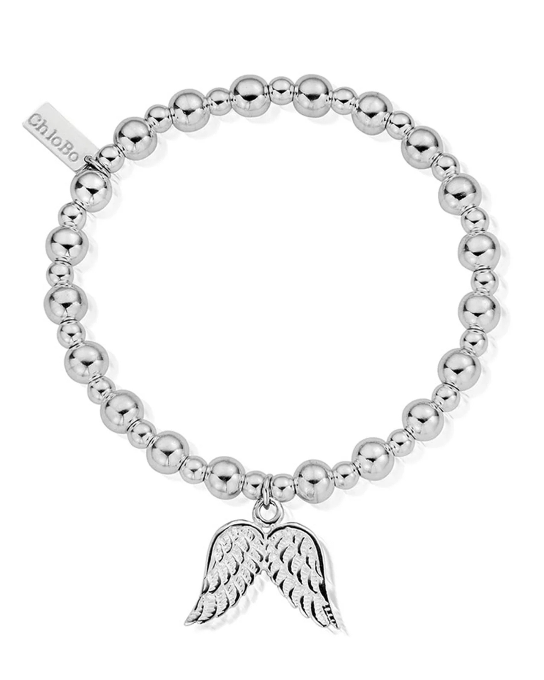 50% off ChloBo Mini Small Ball Double Angel Wing Bracelet