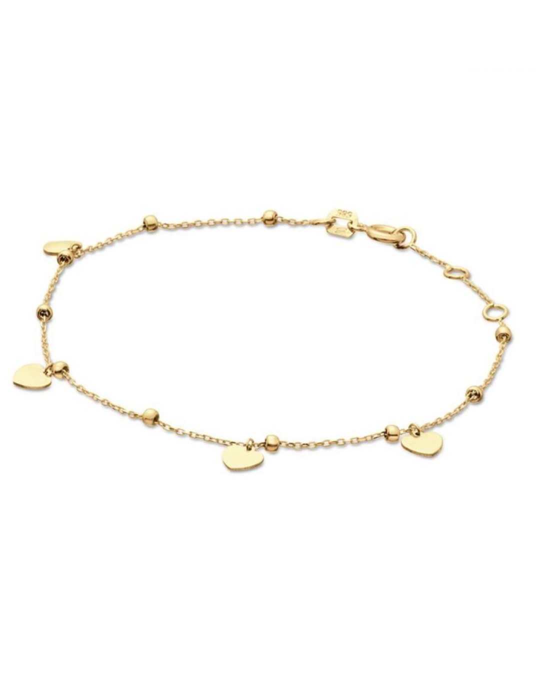 14K Multi Heart Bracelet