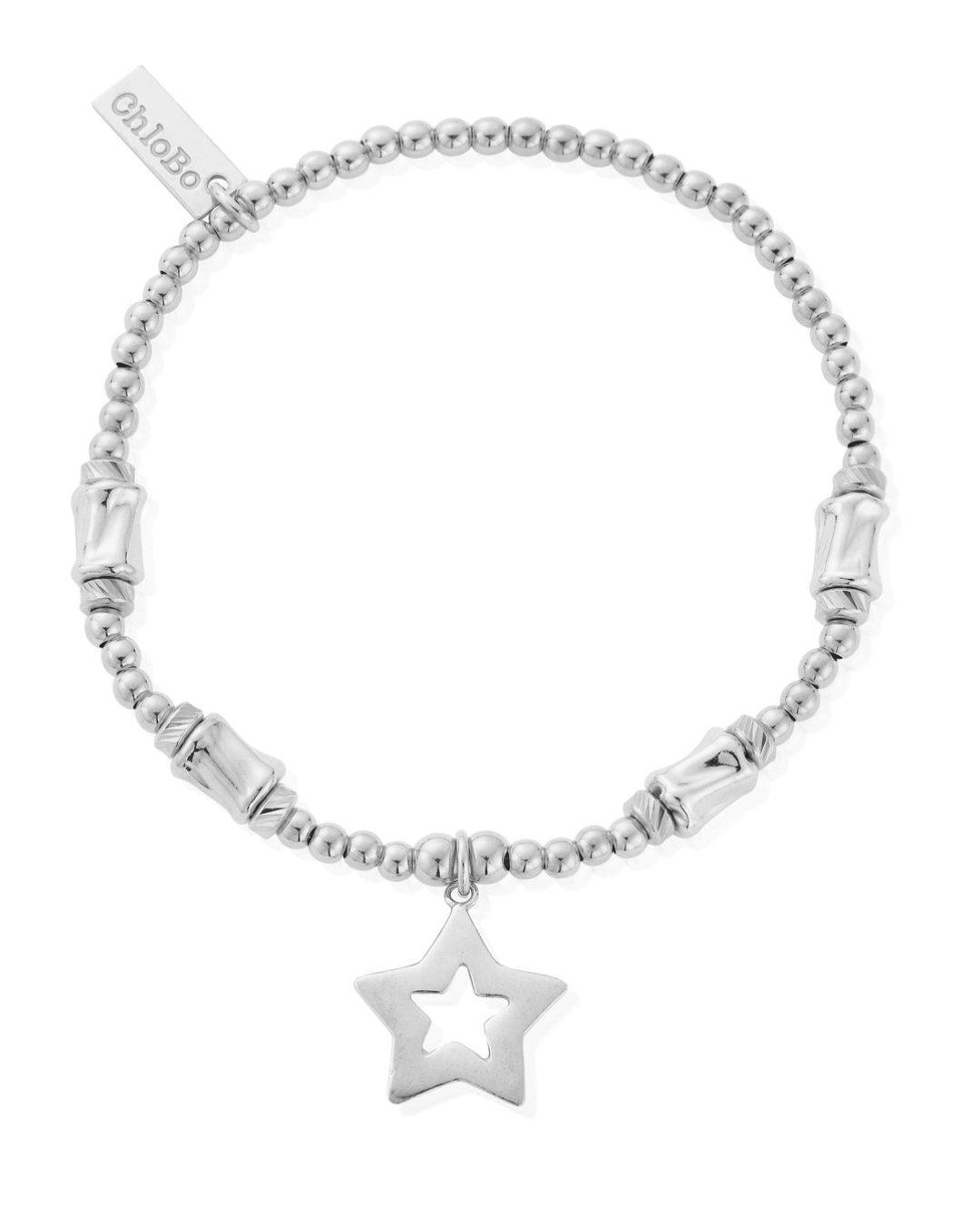 ChloBo Cute Charm Chunky Twist Open Star Bracelet