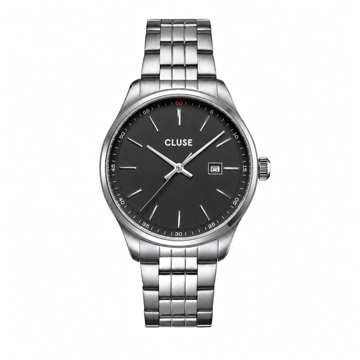Cluse Gents Anthéor Watch Steel Black, Silver Colour CW20904