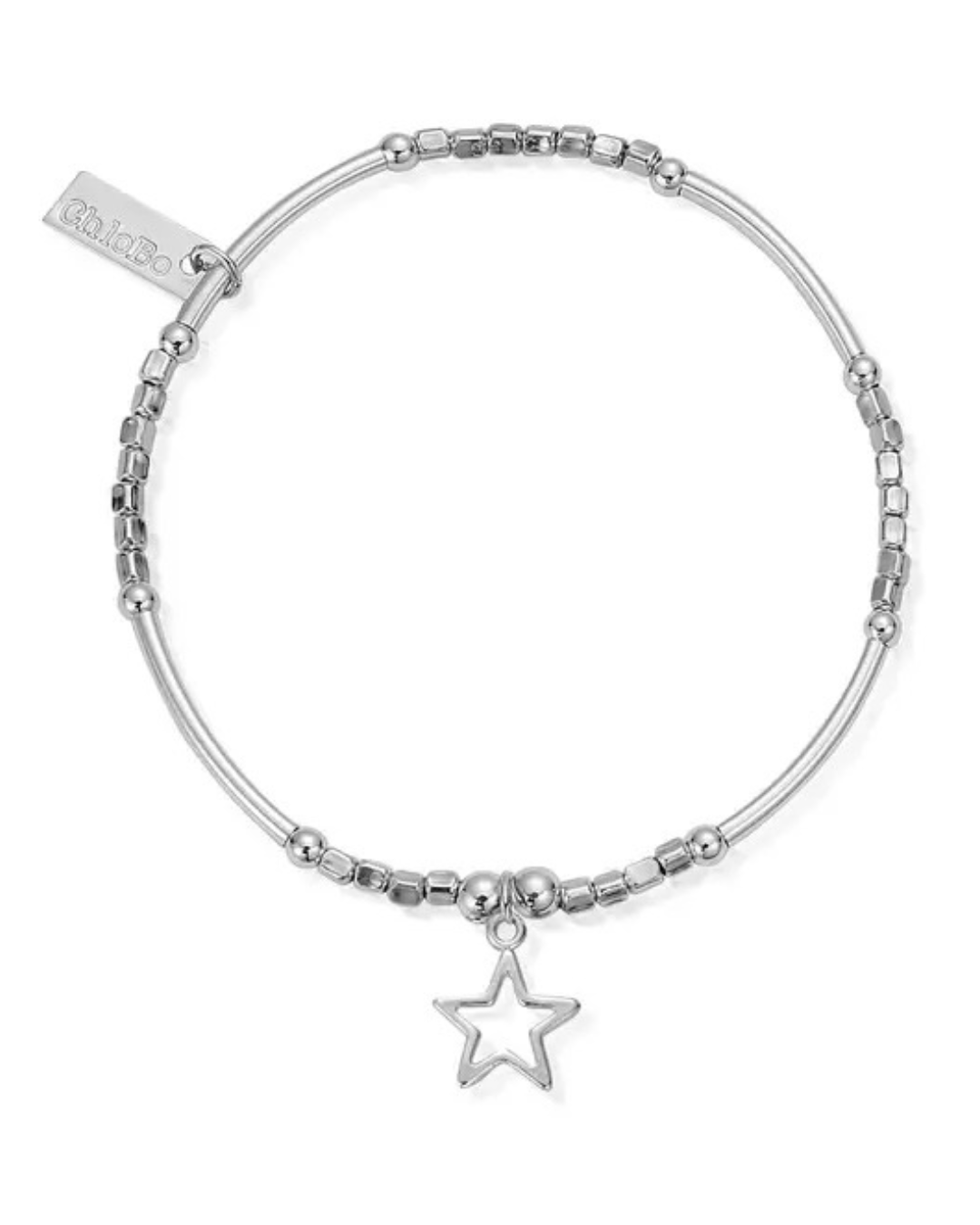 ChloBo Mini Noodle Cube Open Star Bracelet