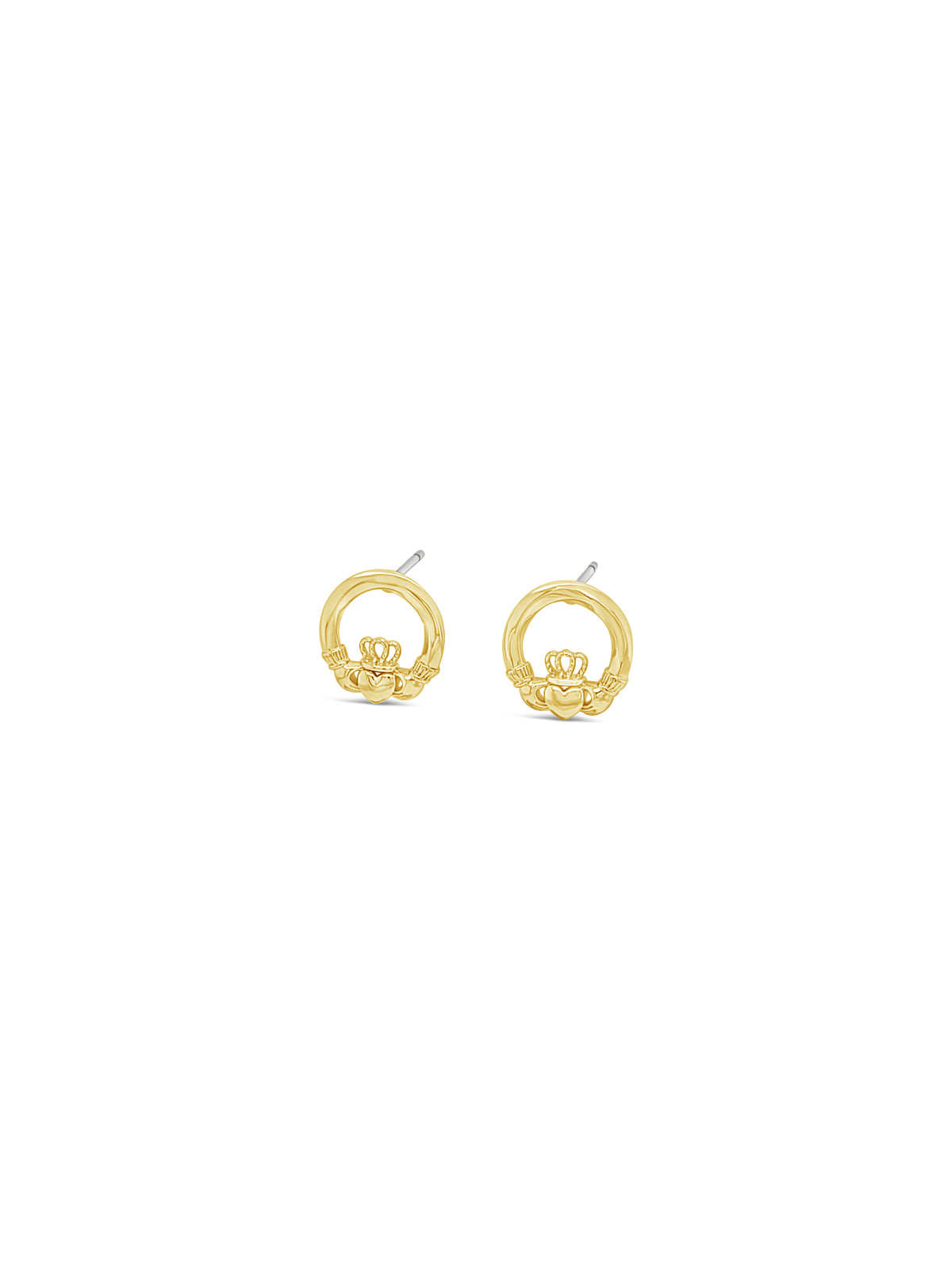 Séala Claddagh Studs with a Twist CE125GL
