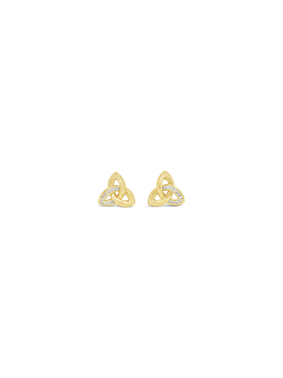 Séala Celtic Knot with Partial Stoneset  Earrings CE130GL