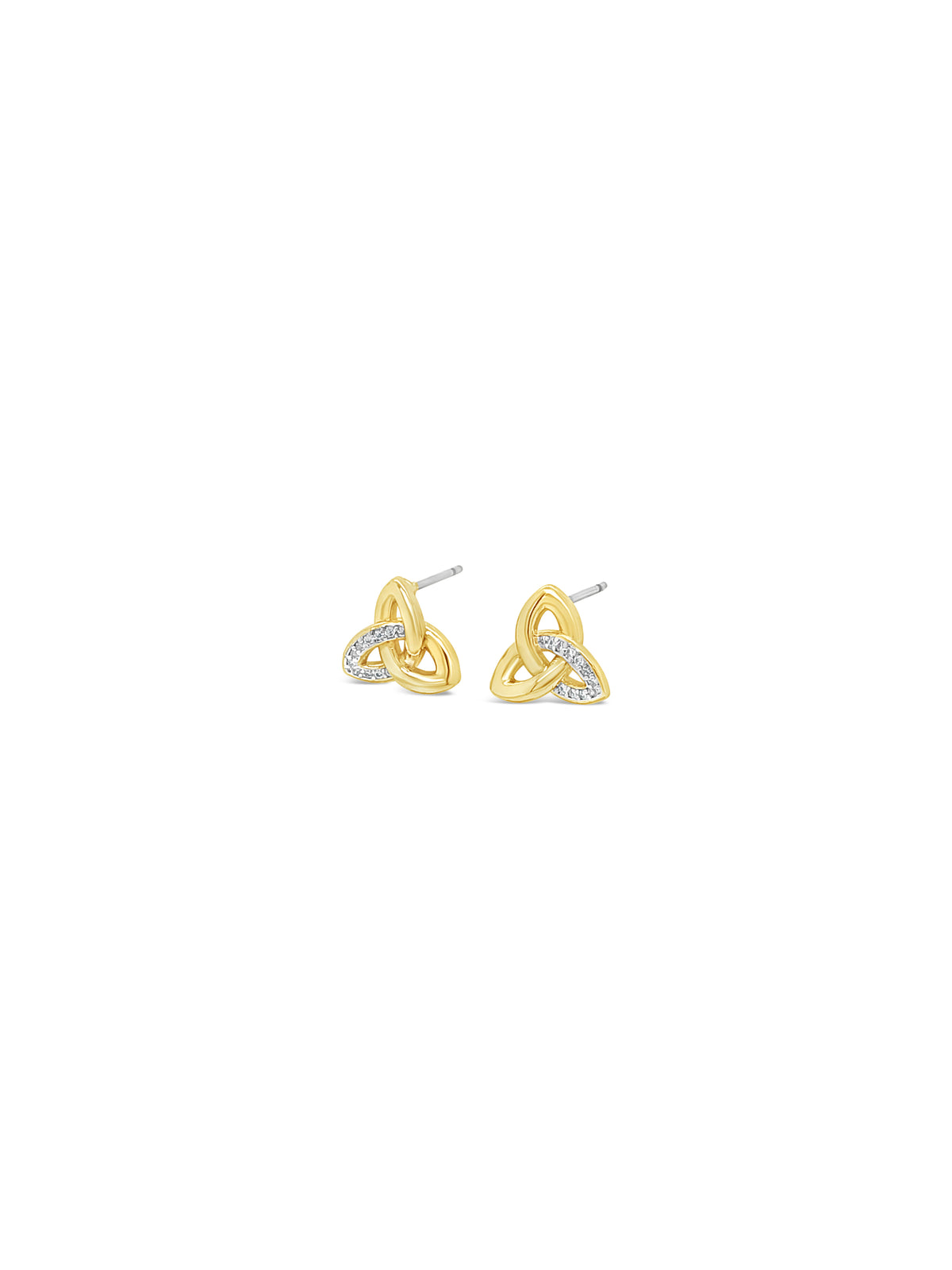 Séala Celtic Knot with Partial Stoneset  Earrings CE130GL