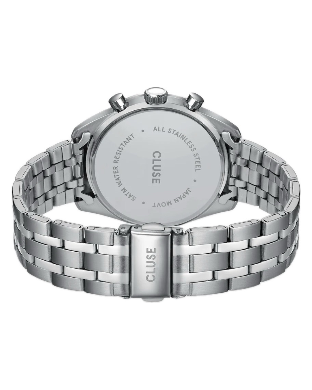 Cluse Gents Aravis Dual Timer Watch Steel, Blue, Silver Colour CW25601