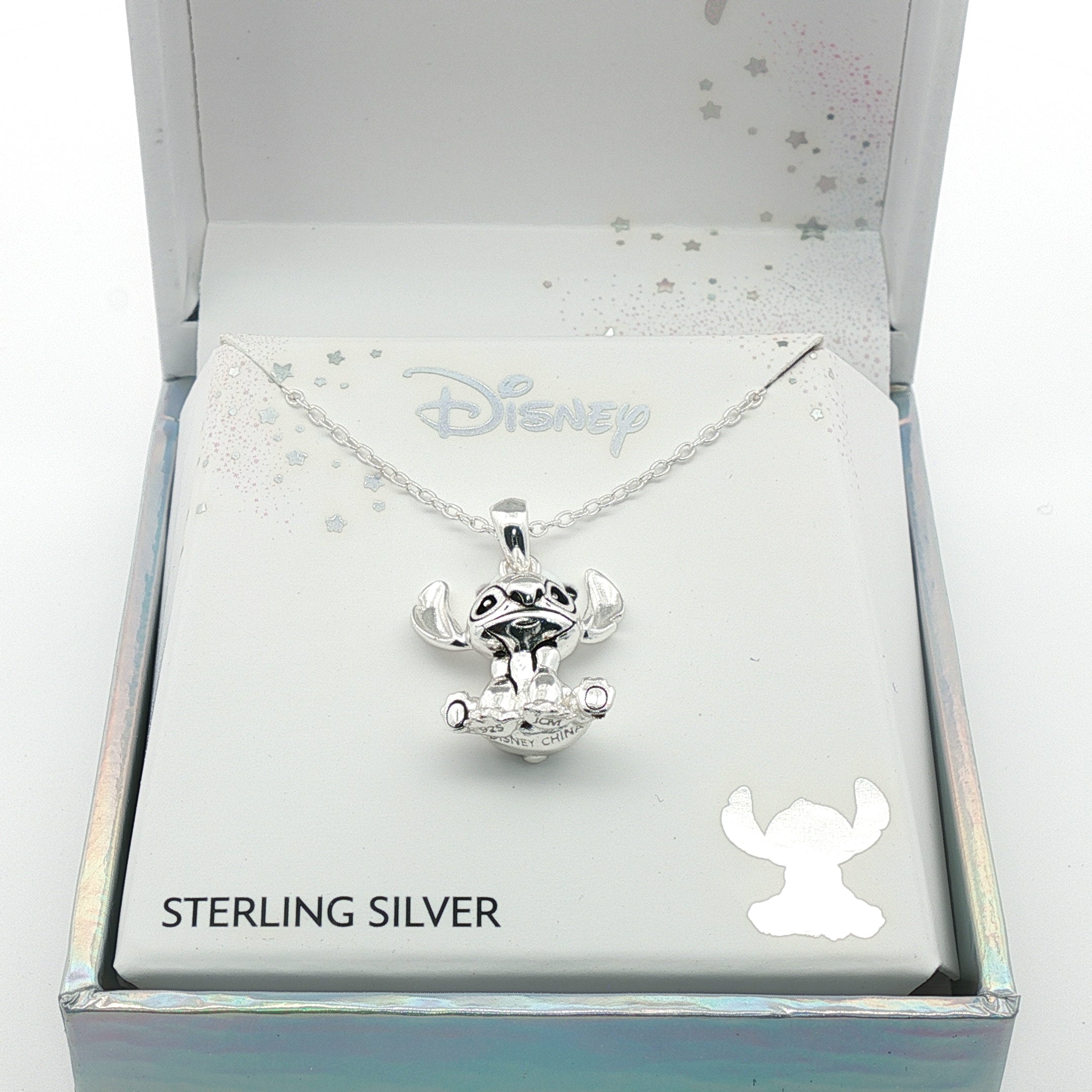 Disney's Stitch Sterling Silver Charm Necklace
