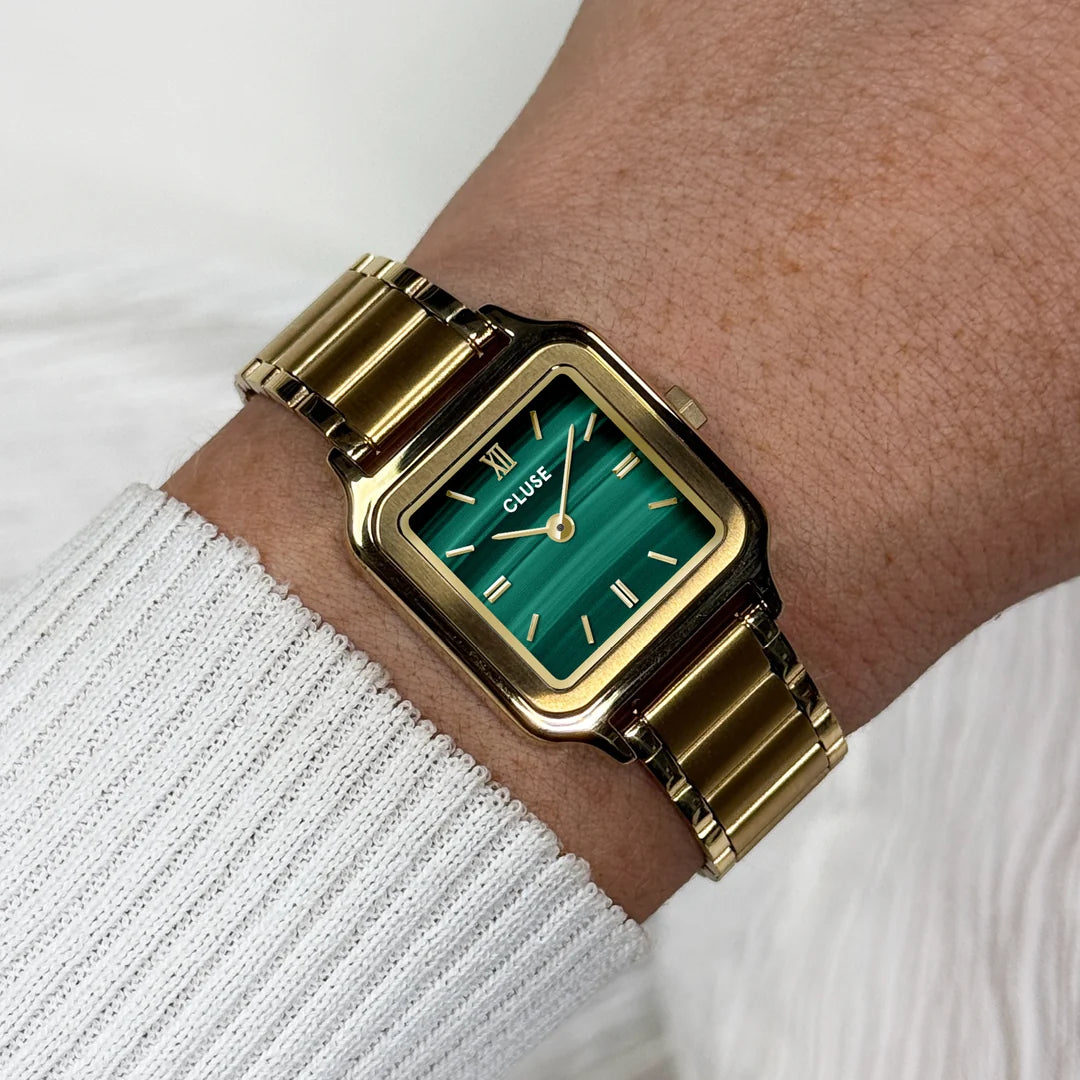 Cluse Gracieuse Petite Watch Steel, Green, Gold Colour CW11828
