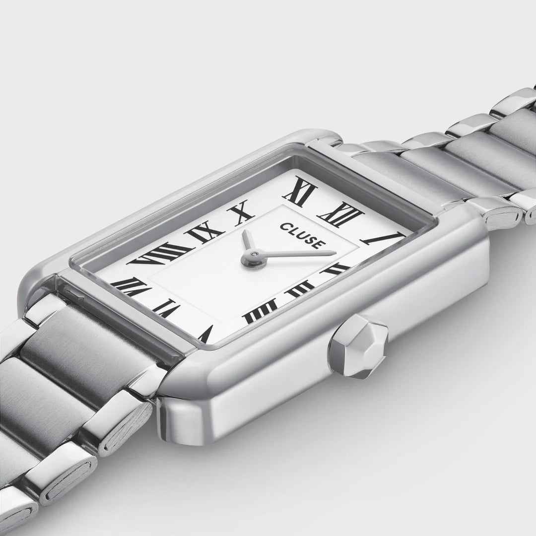 Belisenna Watch Steel, White, Silver Colour
CW15002