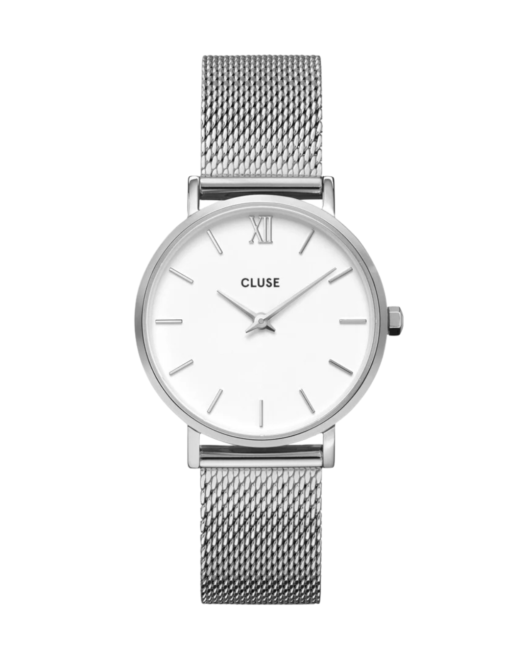 Minuit Watch Mesh, White, Silver Colour
CW0101203002