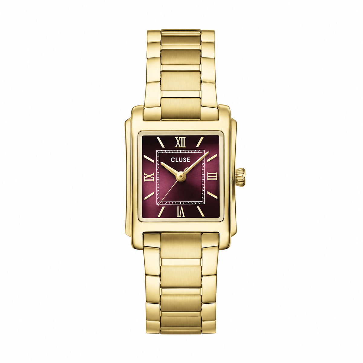NEW Cluse Anglée Watch Steel, Dark Cherry, Gold Colour CW16603