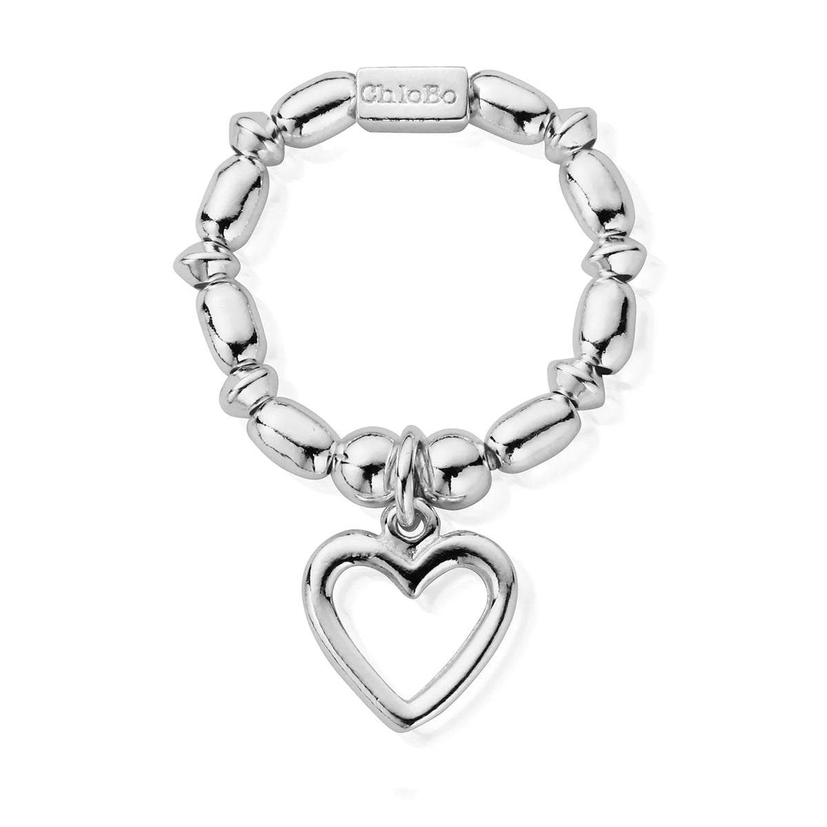 ChloBo Mini Rice Open Heart Ring SMRC1117